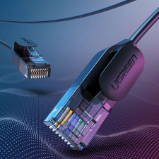  UGREEN NW122 Ethernet RJ45 hálózati kábel, Cat.6A, UTP, 10m (fekete) kábel és adapter
