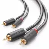 uGreen RCA Összekötő Fekete 1m 30747