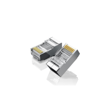 uGreen RJ45 Ethernet fém csatlakozó, 8P / 8C, Cat.6, UTP (10db) kábel és adapter