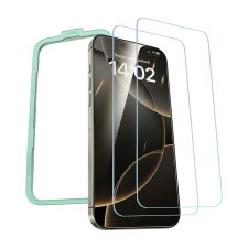 uGreen SP629 edzett üveg felhelyezést segítő kerettel iPhone 16 Pro - 2 db mobiltelefon kellék