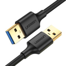 uGreen US128 USB-A apa - USB-A apa 3.0 Adatkábel - Fekete (3m) kábel és adapter