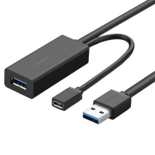 uGreen US175 USB 3.0 hosszabbító + micro USB kábel 10m fekete (20827) (ugr20827) kábel és adapter