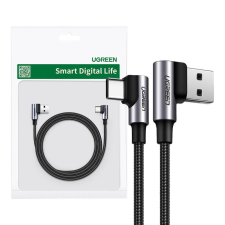 uGreen US176 USB-C USB-A 2.0 Kábel, 3A, 3m (fekete) kábel és adapter