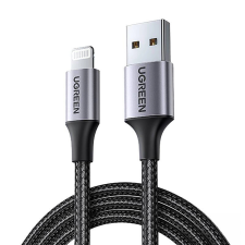 uGreen US199 USB-A - Lightning kábel MFi 2.4A 2m - fekete kábel és adapter