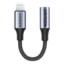 uGreen US211 Lightning Mini Jack 3.5mm audio adapter fekete (30756) (UG30756) kábel és adapter