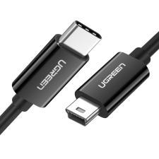 uGreen US242 USB-C (férfi) / mini USB (férfi) kábel 1 m - fekete kábel és adapter