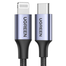 uGreen US304 USB-C - Lightning kábel, PD, 3A 1.5m, fekete (60760) (60760) kábel és adapter