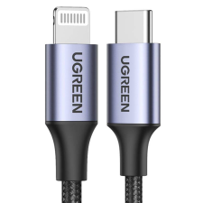 uGreen US304 USB-C - Lightning kábel, PD, 3A 2m, fekete (60761) kábel és adapter
