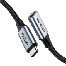 uGreen US372 USB-C apa - USB-C anya 3.1 Gen.2 Hosszabbító kábel - Fekete (2x1m) (30205) kábel és adapter