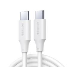 uGreen US562 USB-C / USB-C PD kábel 100W 1m - fehér kábel és adapter