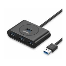 uGreen USB 3.0 OTG elosztó 4x USB fekete (20290) hosszabbító, elosztó