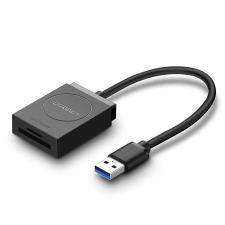 uGreen USB adapter SD+microSD kártyaolvasó, fekete (20250B) (20250B) kártyaolvasó
