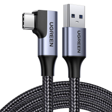 uGreen USB-USB-C kábel, ferde UGREEN US385, 3A, 1m (fekete) kábel és adapter