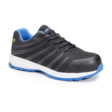  ÚJ! GALAXITE S1P SRC ESD FEKETE/KÉK SPORT VÉDŐCIPŐ_47 munkavédelmi cipő
