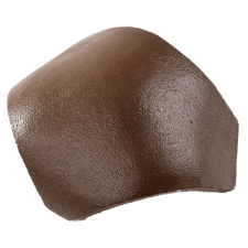 újHÁZ Leier Toscana Lux Matt beton hármas elosztó kúpcserép (rögzítőkapoccsal) barna építőanyag