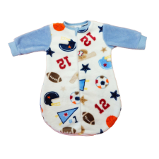  Ujjatlan wellsoft hálózsák – 2,5 TOG, Baseball mintás hálózsák, pizsama