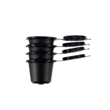  Újratölthető műanyag kávé kapszula, Nespresso kávégépekhez 4 db fekete színben kávéfőző kellék