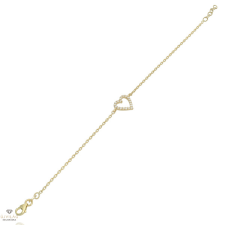 Újvilág Kollekció Arany szív karlánc 17 cm - 96-9246-BR-CLKL karkötő