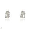 Újvilág Kollekció Ezüst cica fülbevaló - 02107-345