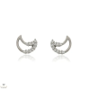 Újvilág Kollekció Ezüst félhold fülbevaló - 02107-365