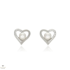 Újvilág Kollekció Ezüst szív fülbevaló - 02107-269