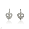 Újvilág Kollekció Ezüst szív fülbevaló - 02108-65