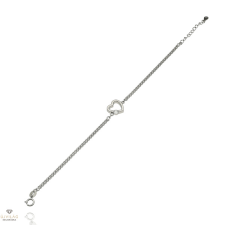 Újvilág Kollekció Ezüst szív karlánc 17 cm - 07118-50 karkötő