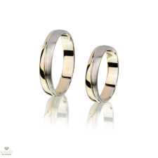 Újvilág Kollekció Fehér arany férfi karikagyűrű 58-as méret - M1144FS/58-DB gyűrű