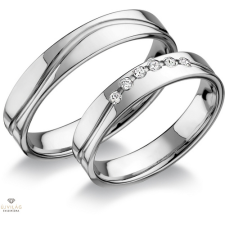 Újvilág Kollekció Fehér arany férfi karikagyűrű 61-es méret - RA408F/61-DB gyűrű