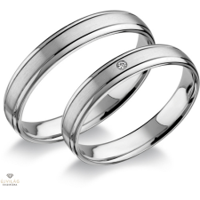 Újvilág Kollekció Fehér arany férfi karikagyűrű 66-os méret - RA418F/66-DB gyűrű