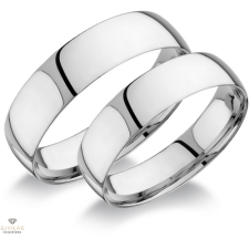 Újvilág Kollekció Fehér arany férfi karikagyűrű 67-es méret - C55F/67-D gyűrű