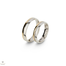 Újvilág Kollekció Fehér arany férfi karikagyűrű 70-es méret - A626/70-DB gyűrű