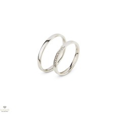 Újvilág Kollekció Fehér arany férfi karikagyűrű 70-es méret - L133/70-DB gyűrű