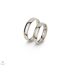 Újvilág Kollekció Fehér arany férfi karikagyűrű 72-es méret - L3/72-DB gyűrű