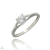 Újvilág Kollekció Fehér arany gyűrű 58-as méret - P2111F-58