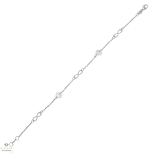 Újvilág Kollekció Fehér arany karlánc 19 cm - 129-L304-BR-CLKL-F karkötő