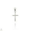 Újvilág Kollekció Fehér arany kereszt medál - K0416F