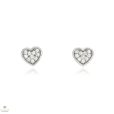Újvilág Kollekció Fehér arany szív fülbevaló - 301-8007-FR-F fülbevaló