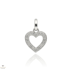 Újvilág Kollekció Fehér arany szív medál - B51486