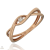 Újvilág Kollekció Rosé arany gyűrű 54-es méret - B49348