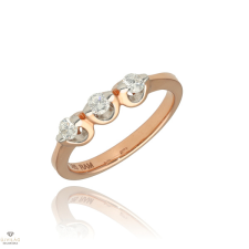 Újvilág Kollekció Rosé arany gyűrű 55-ös méret - B24567_3I gyűrű