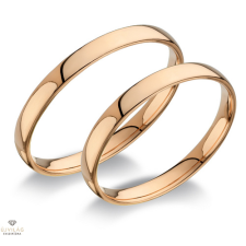 Újvilág Kollekció Rosé arany női karikagyűrű 59-es méret - C25V/N/59-D gyűrű