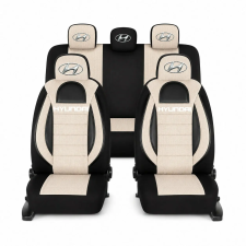  Üléshuzat készlet univerzális Racing, Bej-Negyedezve Hyundai ülésbetét, üléshuzat