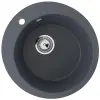  Ulgran U-405-343 Gránit Mosogatótálca - Egymedencés, Kerek, Antracit