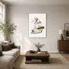  Ülő antik szobor arany vonalrajzzal pop art vászonkép