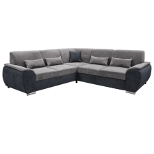  Ülőgarnitúra, sötét szürke/szürke Soro anyag, jobbos kivitel, EMILY bútor