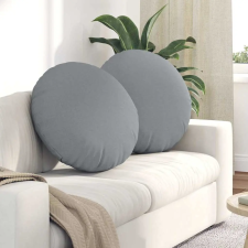  Ülőpárnák 2 pcs Világosszürke Ø60 x 21 cm szövet lakástextília