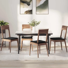  Ülőpárnák 4 pcs Fekete 40 x 40 x 3 cm Bársony lakástextília