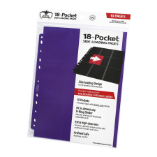  Ultimate Guard - 18-Pocket Side-Loading Pages (Purple) - 10 darabos készlet kártyajáték