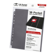 Ultimate Guard - 18-Pocket Side-Loading Pages (szürke) - szett 10 db kártyajáték